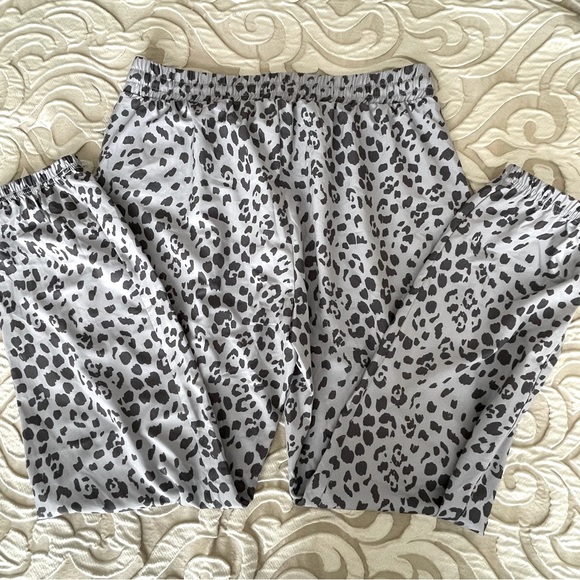 Zac and Rachel Grey Leopard Joggers - Picture 2 of 3